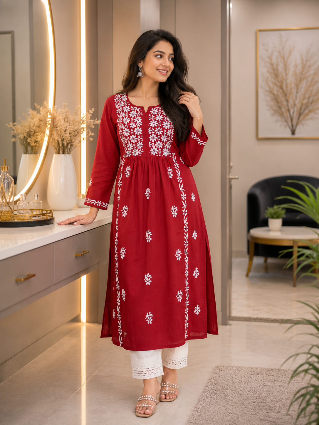 This item: Nyra Kurti Red