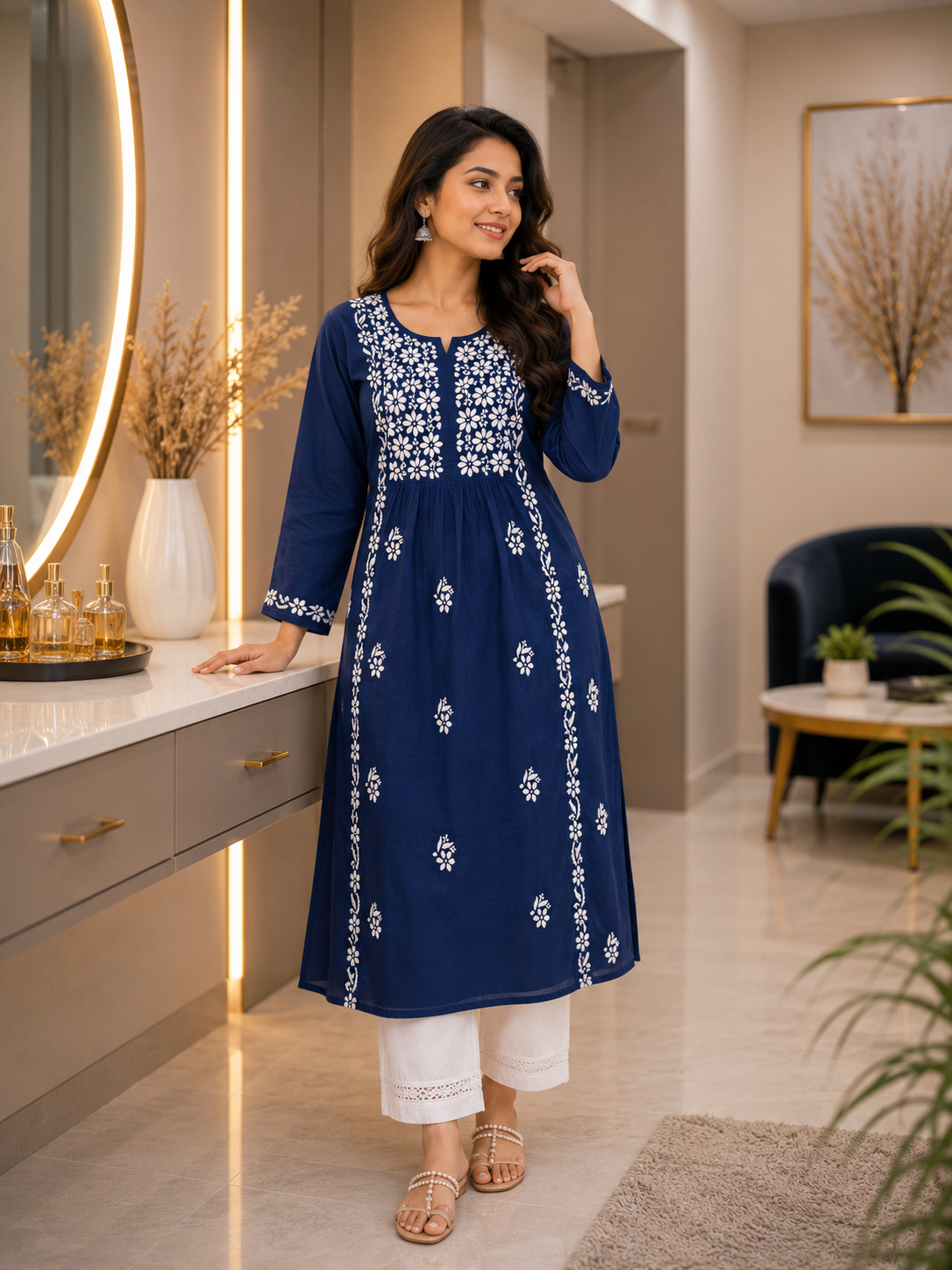 This item: Nyra Kurti Blue