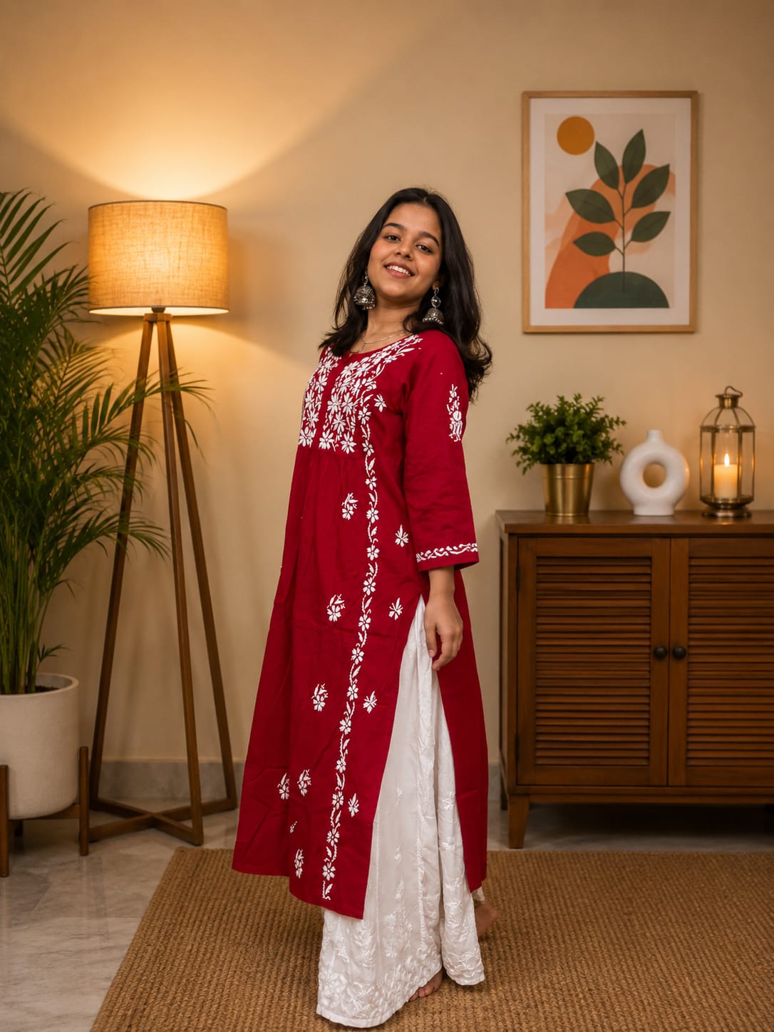 Nyra Kurti Red image 1