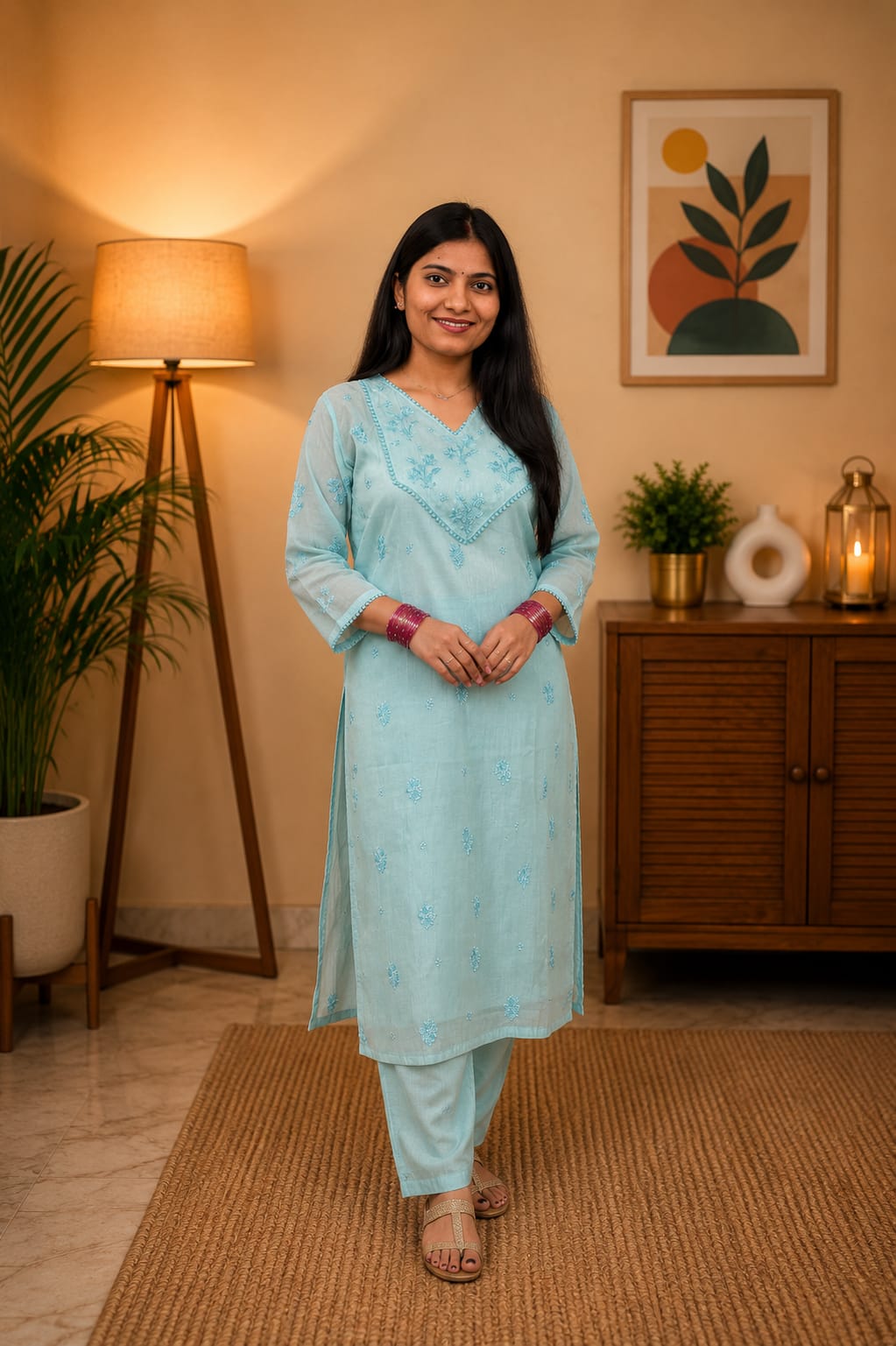 Mal Chanderi Set image 1